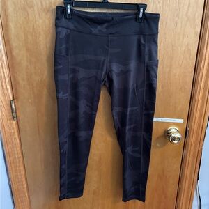 AERO Black Camouflage Leggings